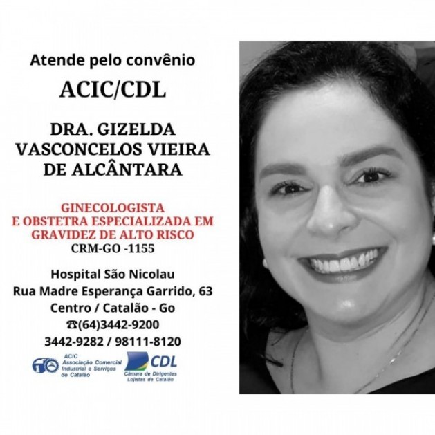 Dra. Gizelda Vasconcelos Vieira de Alcântara, faz parte do convênio da ACIC/CDL