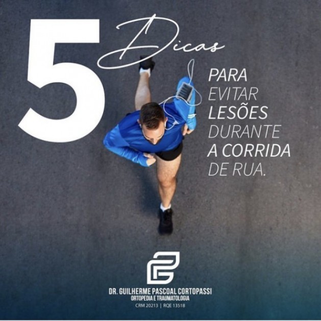 Informativo Saúde:  dicas para evitar lesões durante a corrida de rua