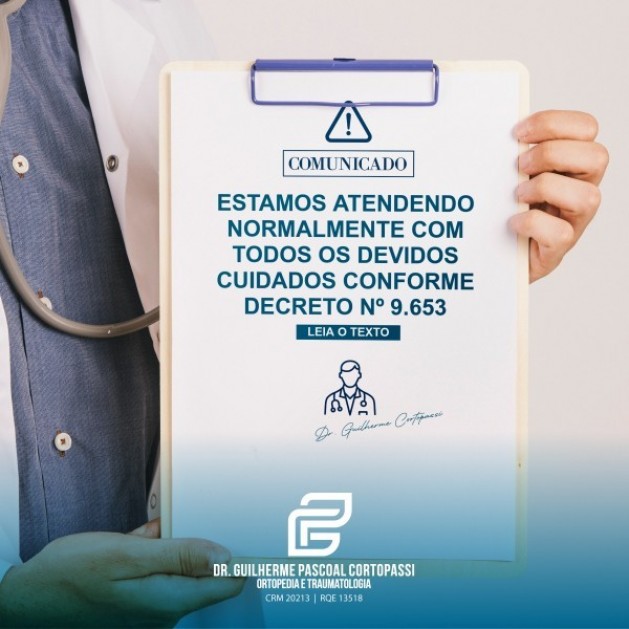 Dr. Guilherme Cortopassi (Ortopedia e Traumatologia), também faz parte do convênio da ACIC/CDL