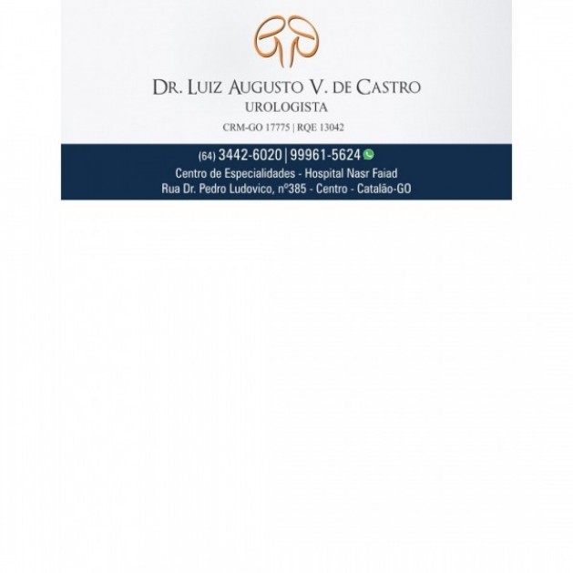 Dr. Luiz Augusto V. de Castro (Urologista), também faz parte do convênio da ACIC/CDL!