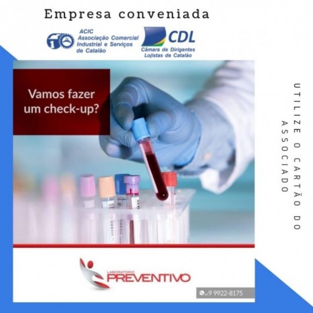 Laboratório Preventivo, faz parceria com ACIC/CDL 