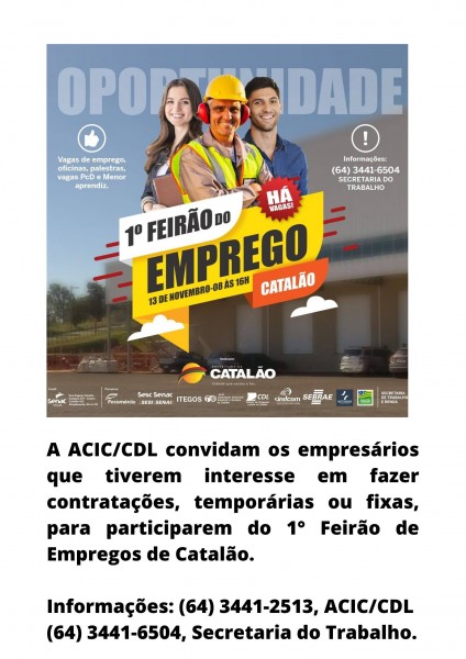 1º Feirão do emprego 
