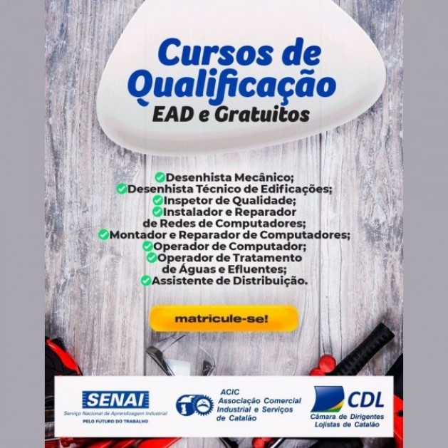 Cursos gratuitos para todo comércio