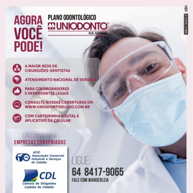 Uniodonto, também faz parte do convênio da ACIC/CDL