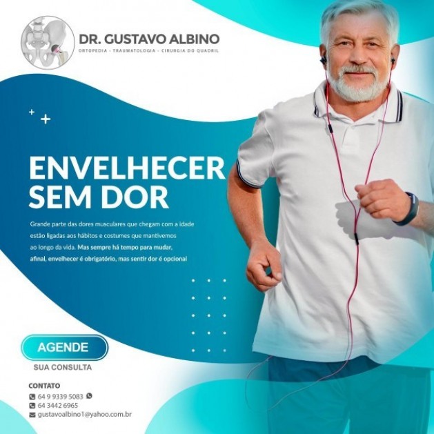 Informativo Saúde com Dr. Gustavo Albino (Ortopedia), que também faz parte do convênio da ACIC/CDL