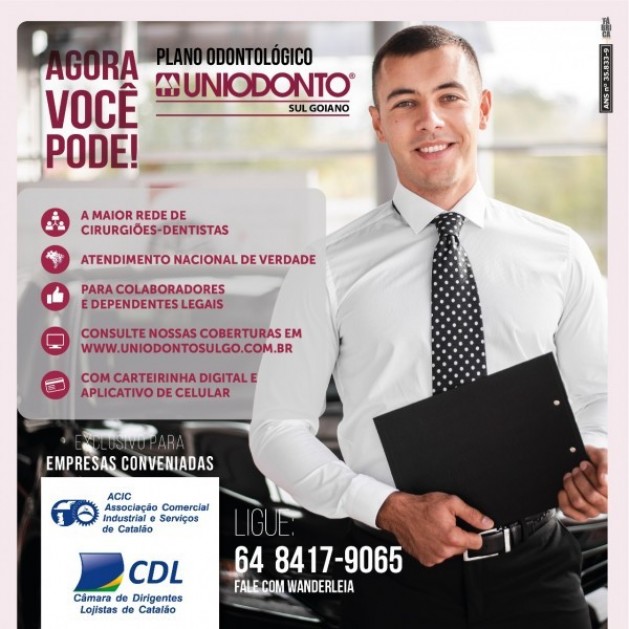 Uniodonto, também faz parte do convênio da ACIC/CDL