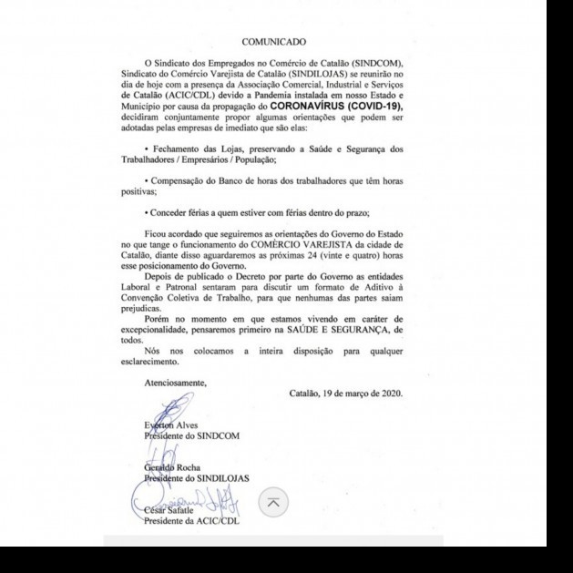 Comunicado