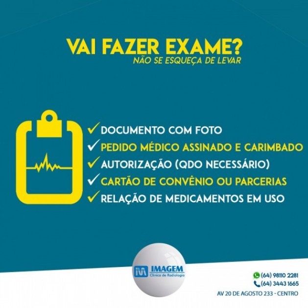 Clínica Imagem de Radiologia Médica, também faz parte do convênio da ACIC/CDL