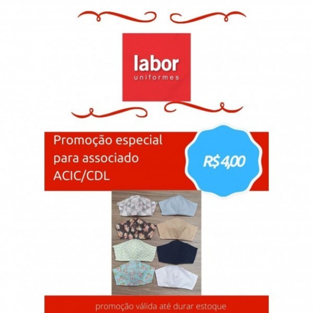Agora, empresas associadas ACIC/CDL, tem desconto na Labor!