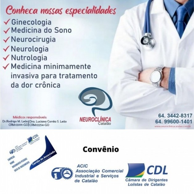 Dra. Luciana Corrêa dos Santos Leão (Ginecologista e Nutrologia-Emagrecimento Saudável), também faz parte do convênio da ACIC/CDL!