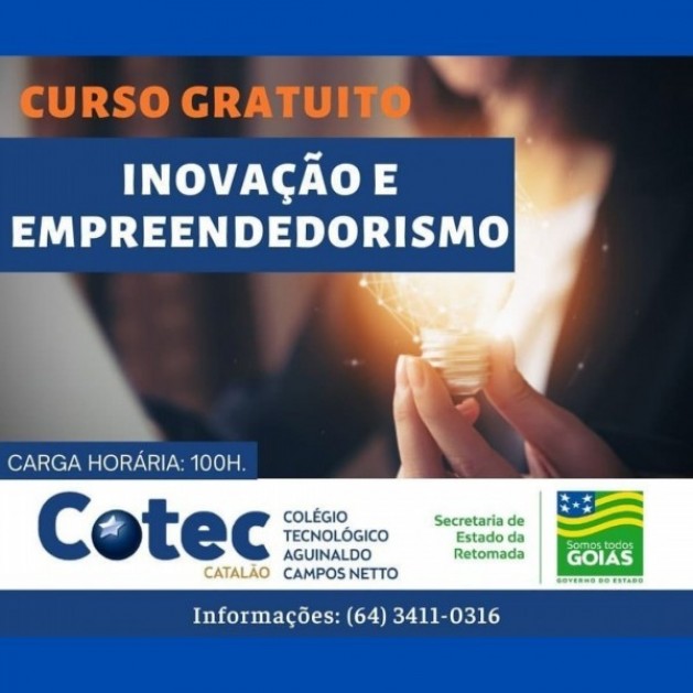 COTEC Aguinaldo Campos Netto está com inscrições abertas para diversos cursos GRATUITO