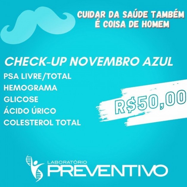 Promoção especial check up Novembro Azul