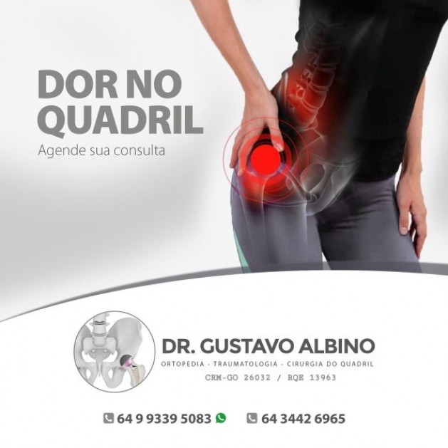 Dr. Gustavo Albino (Ortopedia), também faz parte do convênio da ACIC/CDL
