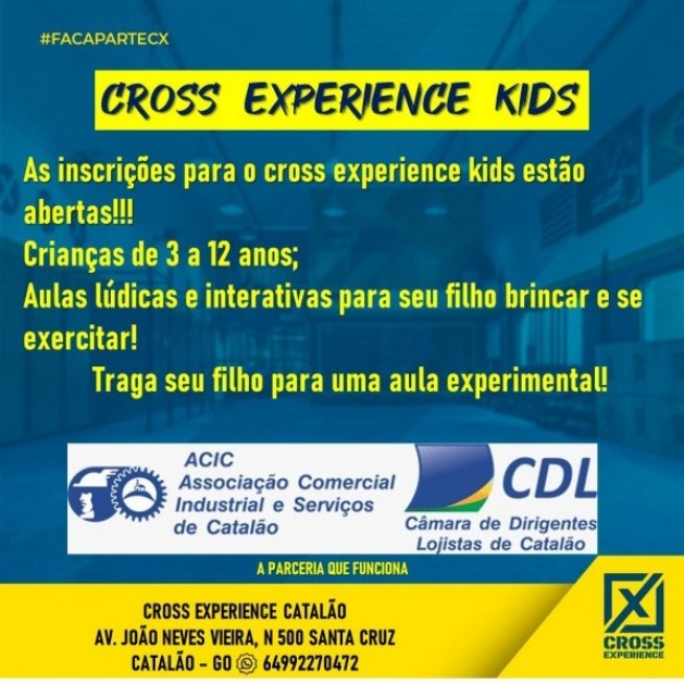 Academia Cross Experience, também faz parte do convênio da ACIC/CDL.